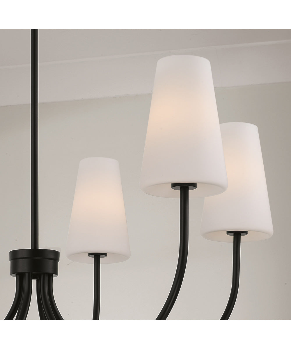 Averitt 6-Light Chandelier Matte Black