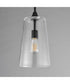 Hudson Single Pendant Black