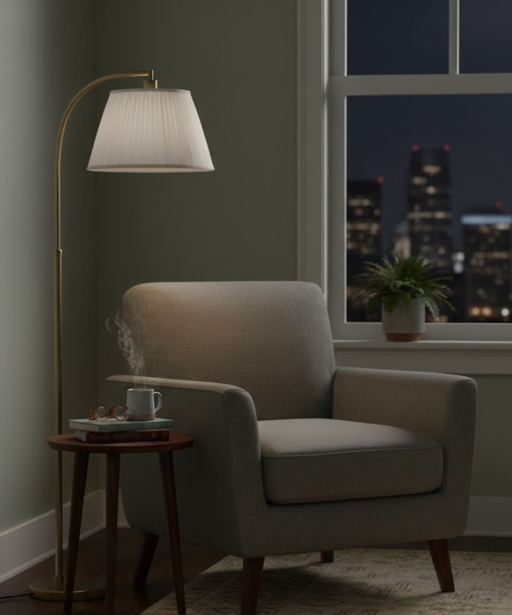 11x18x12 Ivory Shadow Box Pleat Empire Softback Lampshade