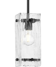 Rivera 1-Light Luxe Industrial Pendant Matte Black
