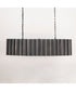Allegra 5-Light Linear Pendant Gunmetal / Gold