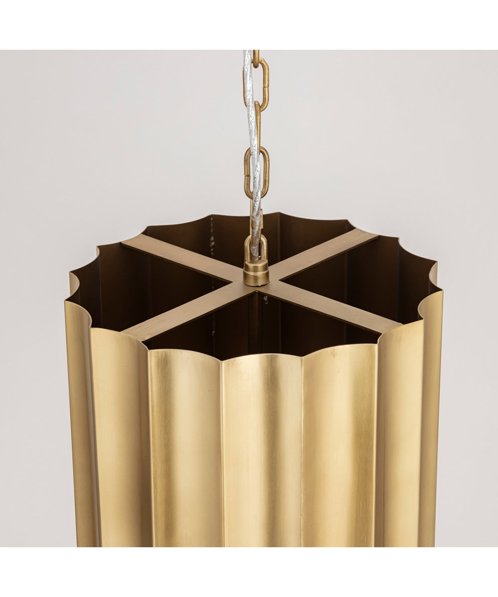 Allegra Small 1-Light Pendant Weathered Brass