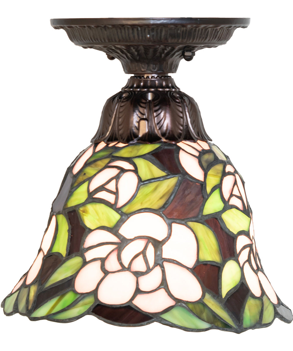 8" Wide Begonia Flushmount