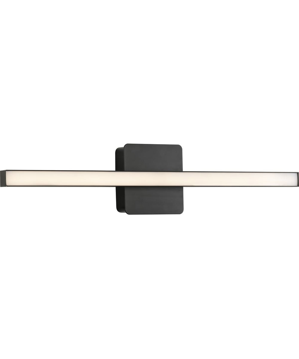 Phase 4 24 in. Medium Modern Integrated 3CCT Integrated LED Linear Vanity Light Matte Black