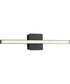 Phase 4 24 in. Medium Modern Integrated 3CCT Integrated LED Linear Vanity Light Matte Black
