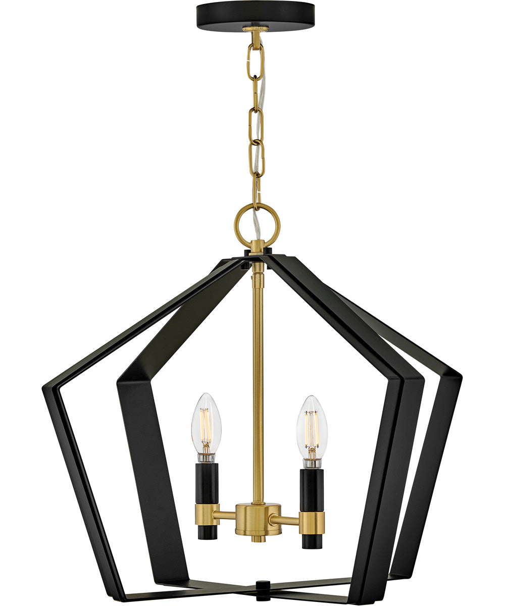 Sammi 2-Light Large Pendant in Black