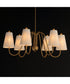 Valette 6-Light Chandelier Natural Aged Brass
