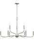 Ilia 9-Light Two-Tier Chandelier Brushed Nickel