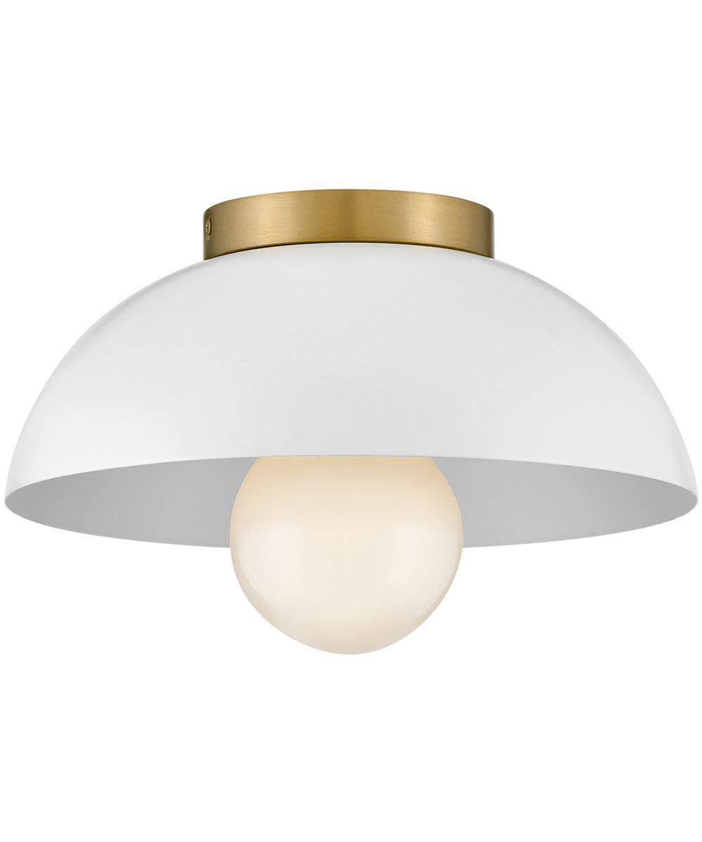 Stu 1-Light Small Flush Mount in Matte White