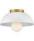 Stu 1-Light Small Flush Mount in Matte White