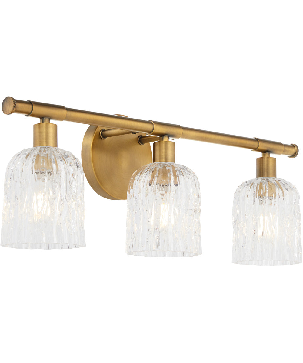 Meriam 3-light Bath Vanity Light Brushed Brass