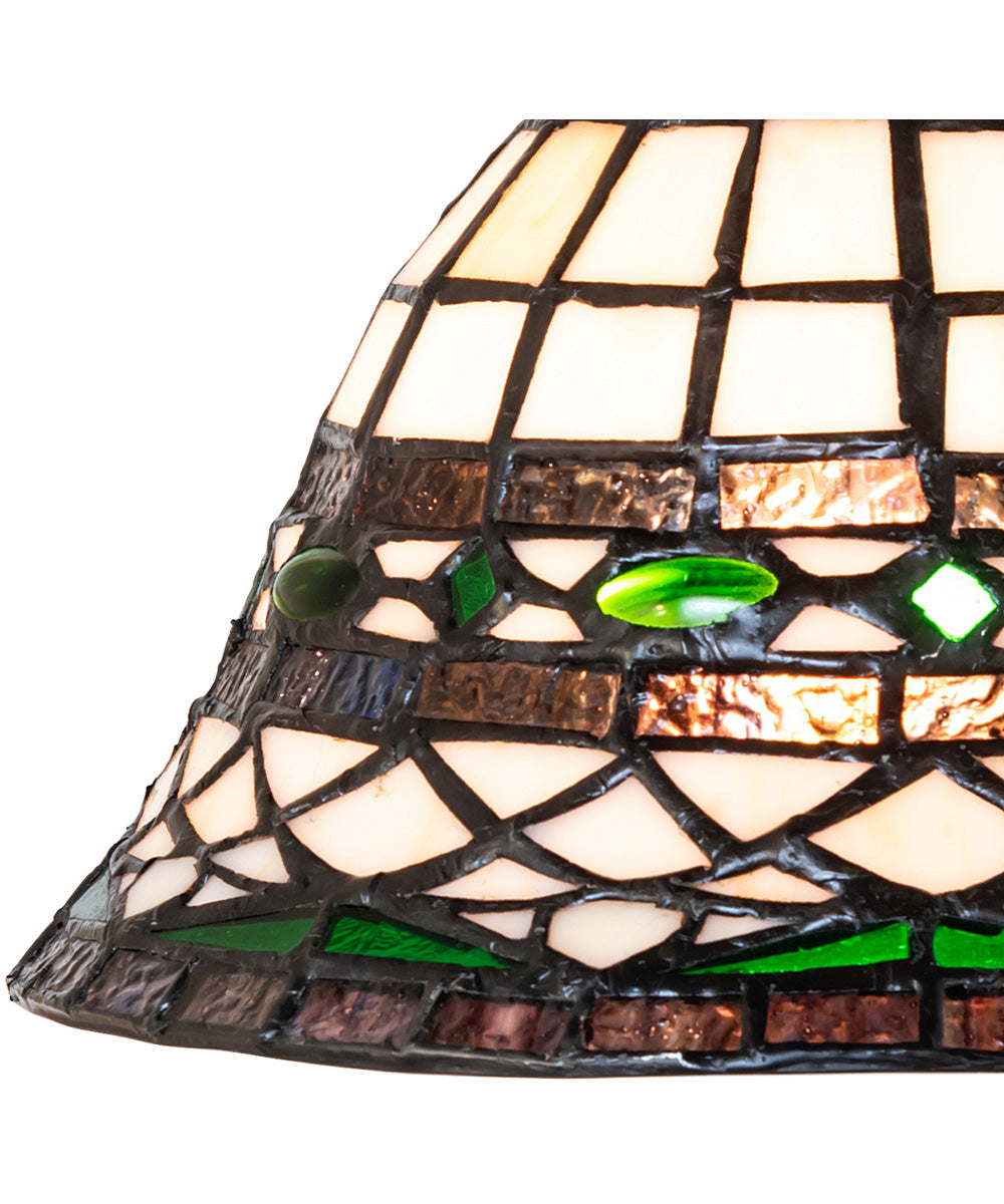 8" Wide Tiffany Roman Flushmount