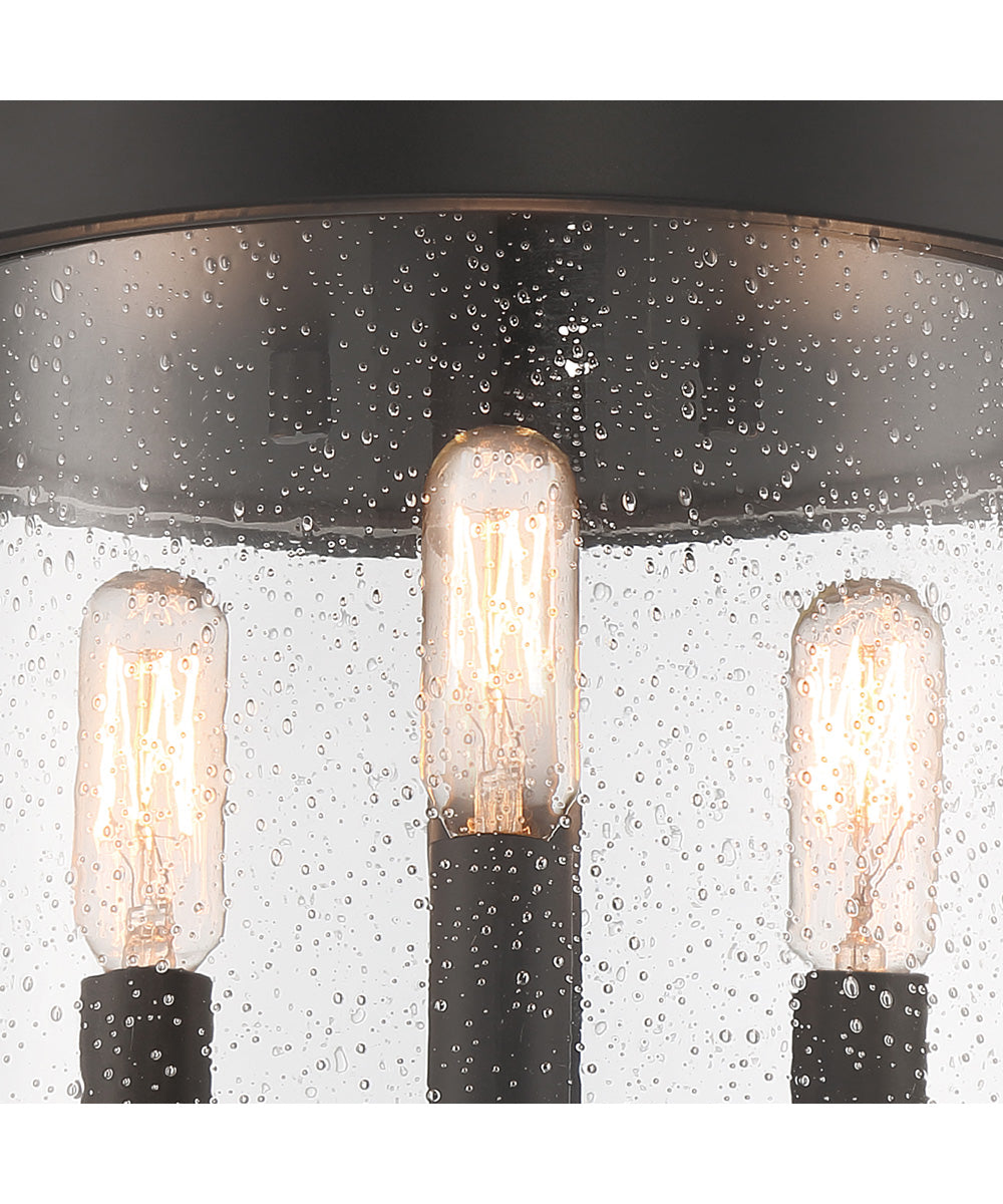 Otto 3 Light Flushmount Matte Black