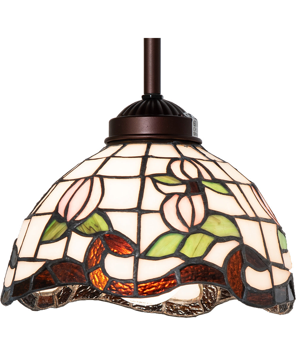 7" Wide Roseborder Mini Pendant