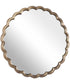 Cerrito Antique Brass Round Mirror