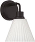 Pleated II 1-Light Lighting Flat Black