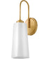 Honey 1-Light Medium Single Light Vanity in Distressed Brass
