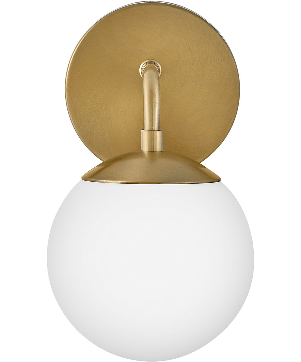 Julep 1-Light Medium Single Light Vanity in Lacquered Brass