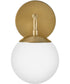 Julep 1-Light Medium Single Light Vanity in Lacquered Brass