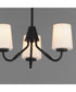 Durham 3-Light Chandelier Black