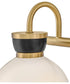 Lucy 3-Light Medium Three Light Vanity in Lacquered Brass