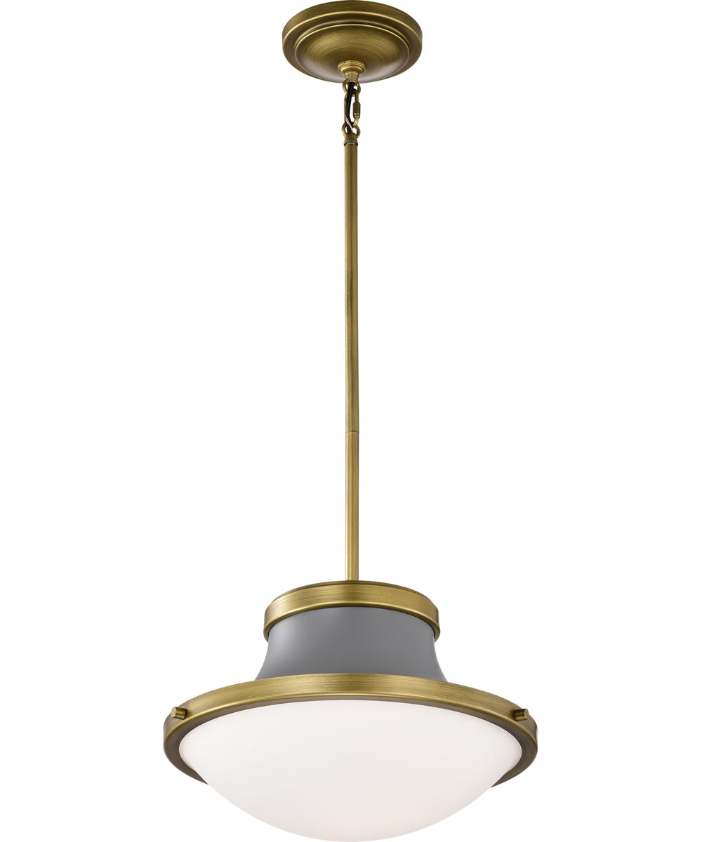 Lafayette 1-Light Pendant Matte Gray