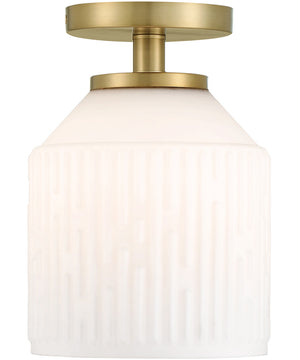 Ele 1 Light Semi Flush  Brushed Gold