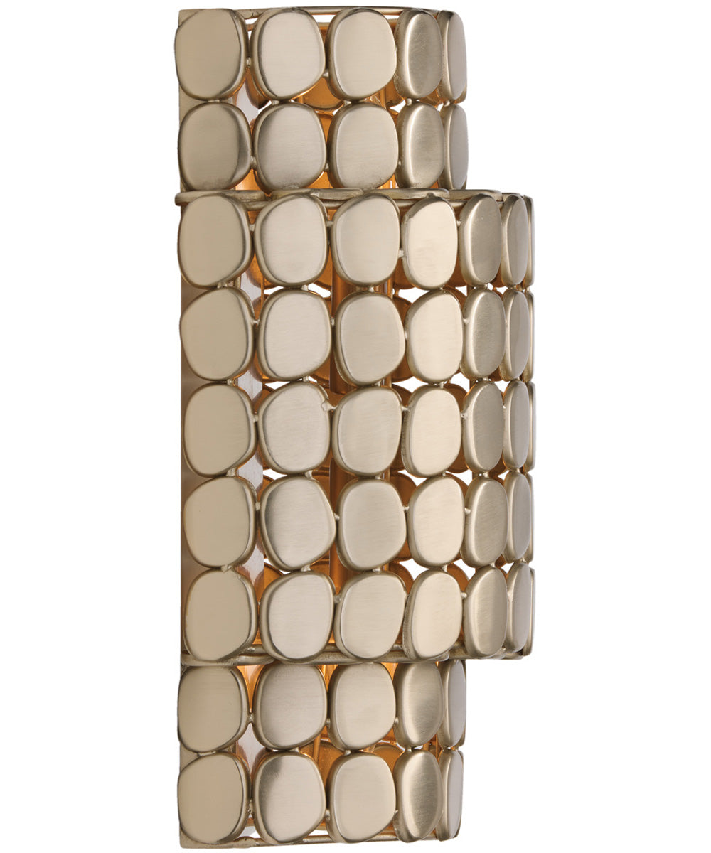 Eliana 2-Light Sconce Champagne Brass