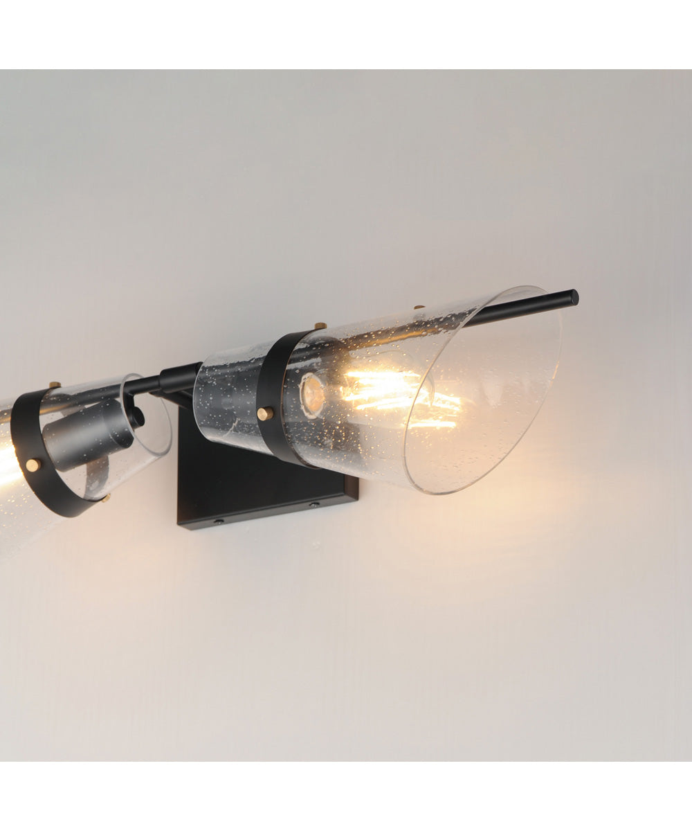 Finch 2-Light Wall Sconce Dark Bronze/Antique Brass