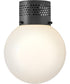 Taj 1-Light Small Flush Mount in Black
