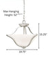 Langford 19"W 2-Light Brushed Nickel Pendant/Semi-Flush Mount Light by Kichler