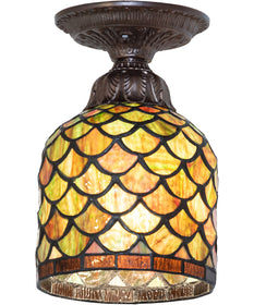6" Wide Acorn Flushmount