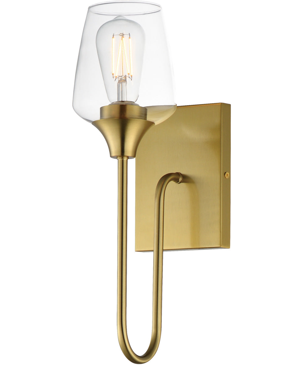 Goblet 1-Light Wall Sconce Natural Aged Brass
