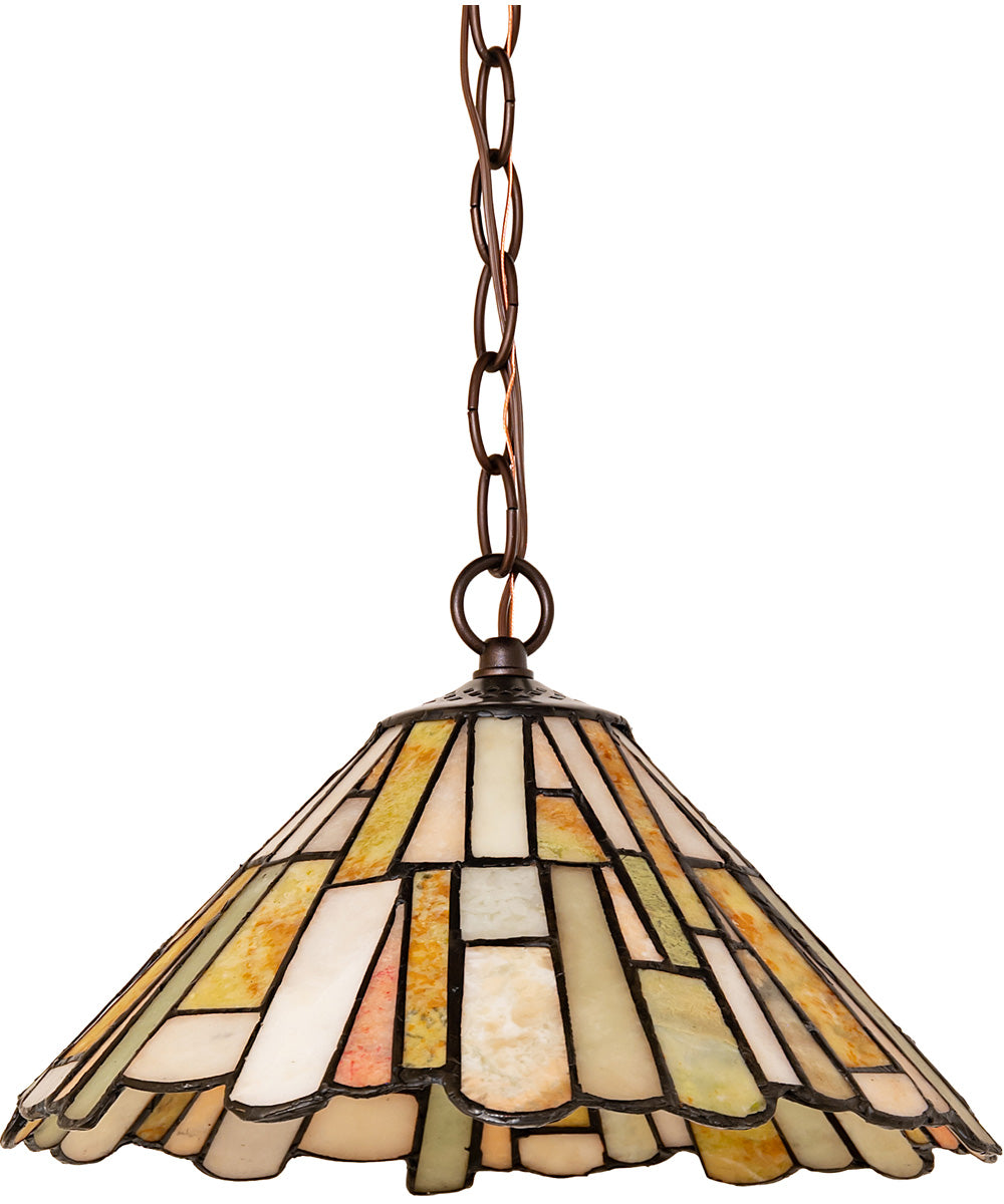 13" Wide DeLighta Jadestone Pendant