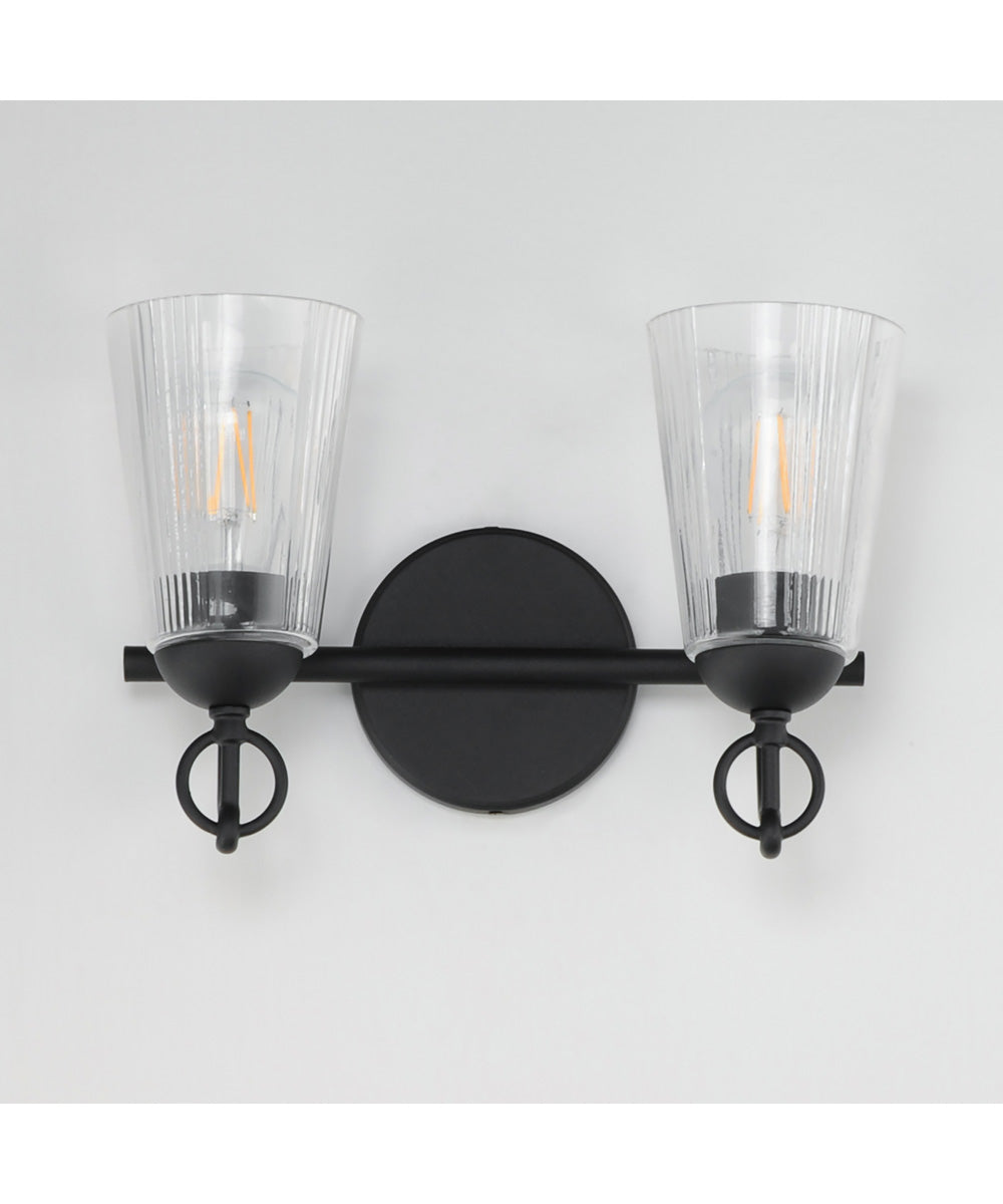 Jackson Hole 2-Light Wall Sconce Black
