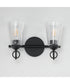 Jackson Hole 2-Light Wall Sconce Black