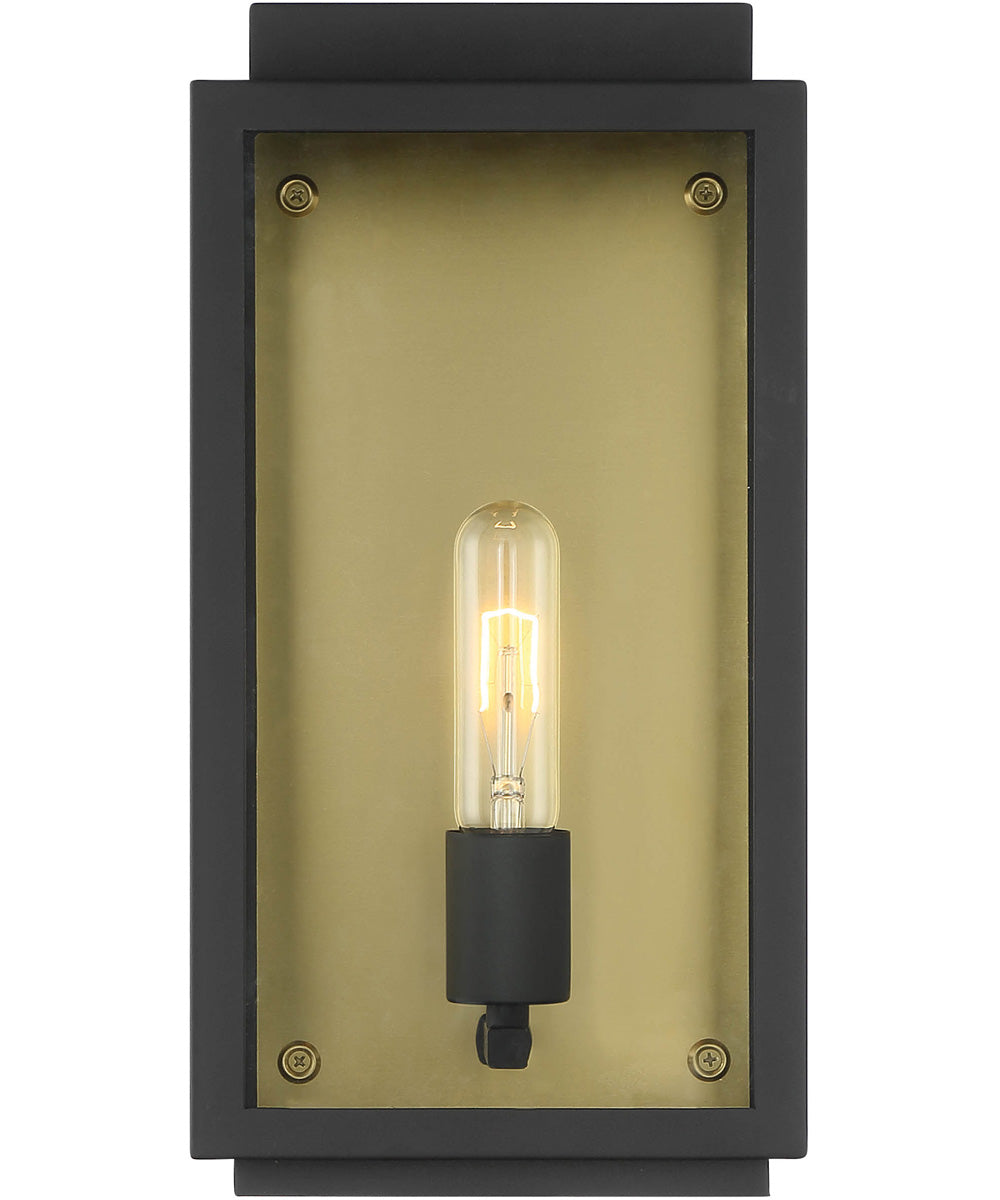 Twilight 1 Light Wall Lantern Black