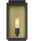 Twilight 1 Light Wall Lantern Black