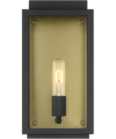 Twilight 1 Light Wall Lantern Black