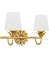 Dorothea 2-light Bath Light Gold Leaf