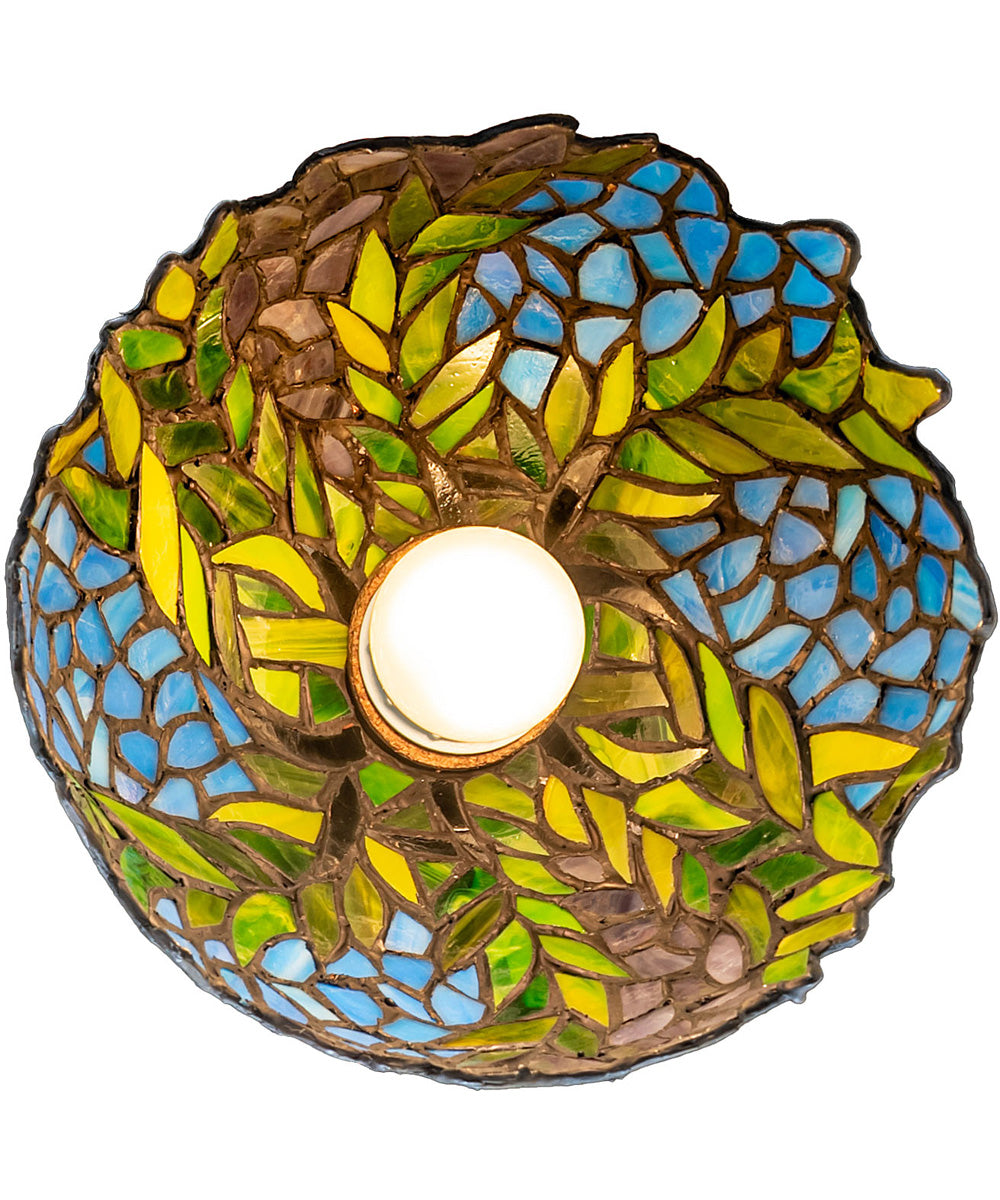 8" Wide Tiffany Honey Locust Flushmount