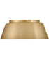 Tess 2-Light Medium Flush Mount in Lacquered Brass