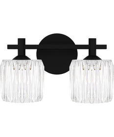 Spade Medium 2-light Bath Light Matte Black