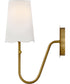 Bliss 1-Light Medium Single Light Sconce in Lacquered Brass