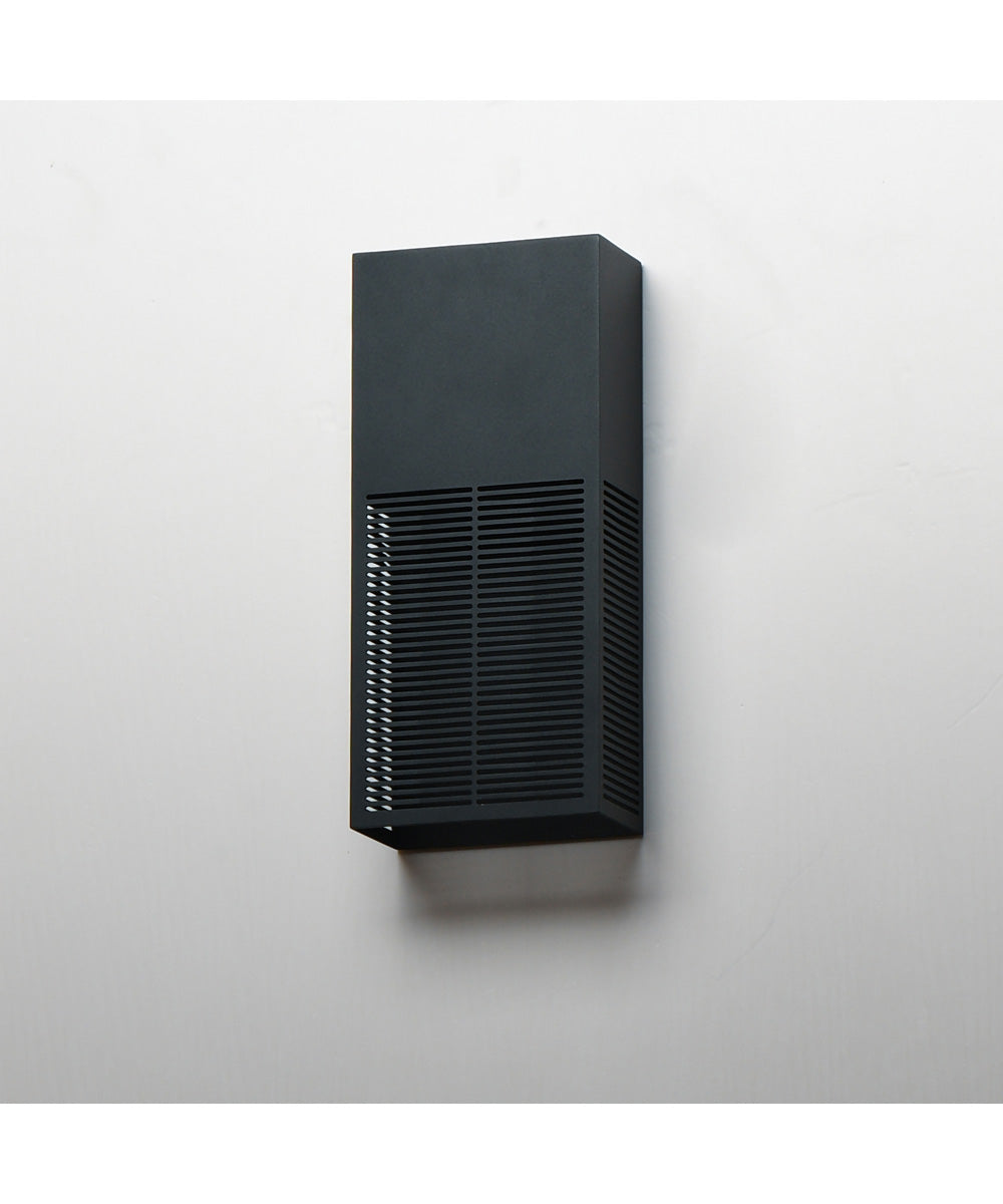 Grate 14 inch LED Outdoor Wall Sconce Black