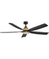 Bodin 64" LED Smart Fan Heritage Brass