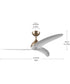 Nirra 52-in. 3-Blade Modern Ceiling Fan Champagne Bronze