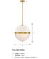 Dia 3 Light Pendant Old Satin Brass