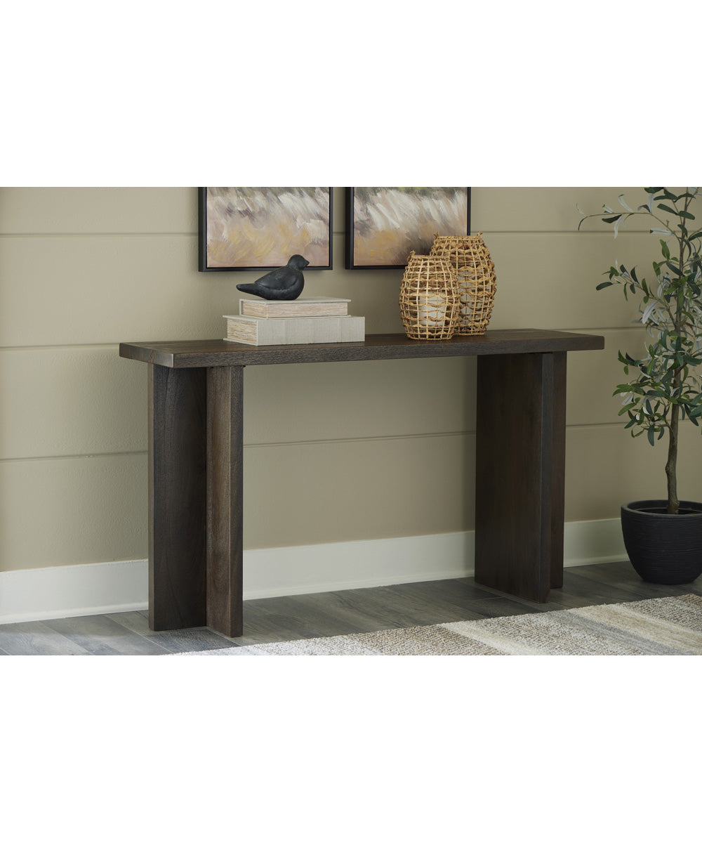 Jalenry Console Sofa Table Grayish Brown