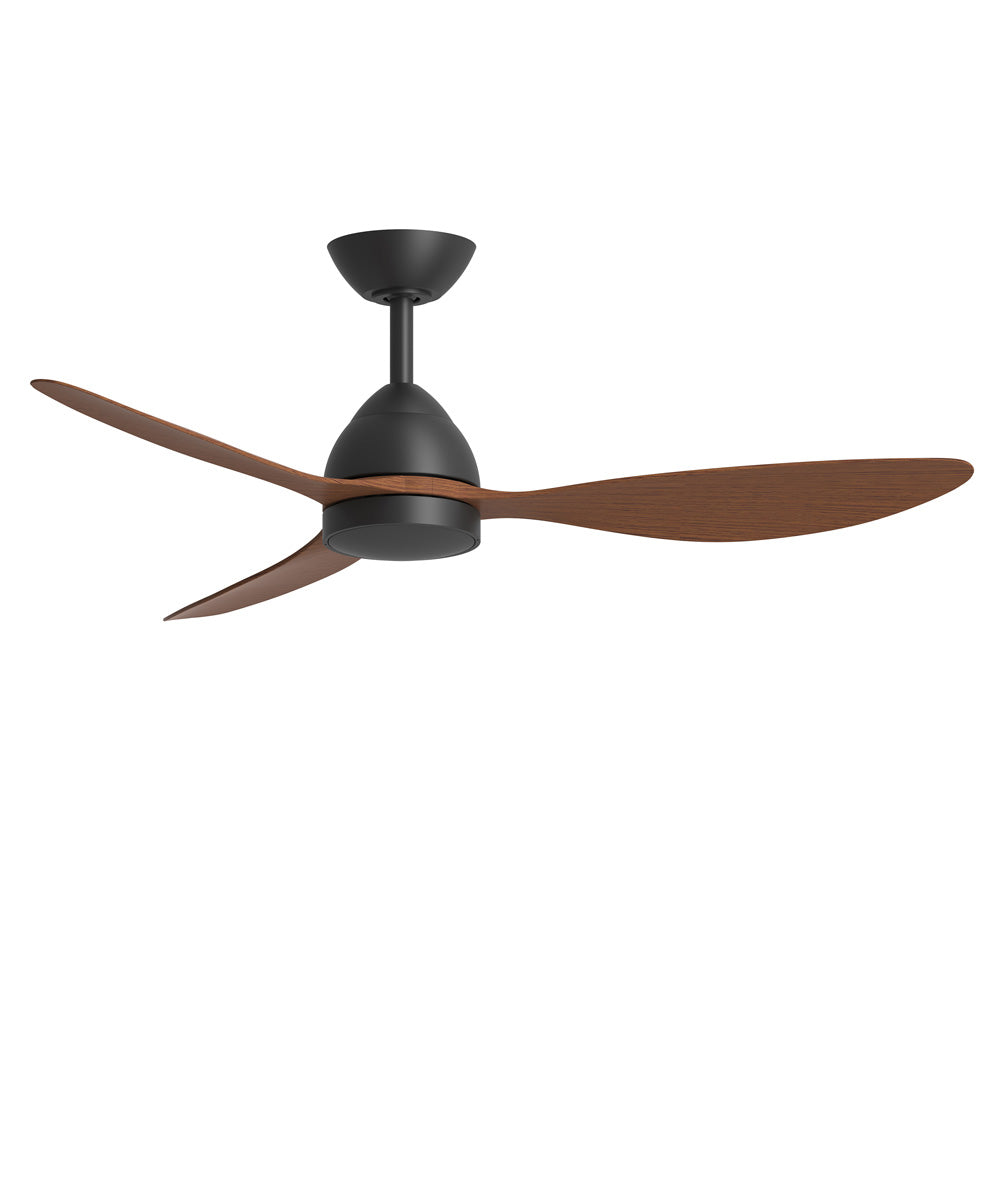 Drifter 52 inch Outdoor Fan w LED Black / Walnut